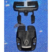 Spa Cover Single Lock set - Slotted - Black