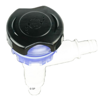 LVJ 1" Diverter Valve - Luxury Elegant - Black / Transparent