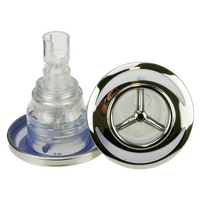 LVJ 3.5" Flying Twin Rotary Jet - Transparent/Stainless Steel