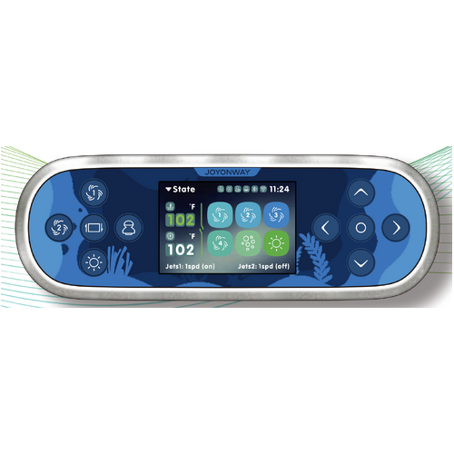 spatex Joyonway PB563 Plus Capacitive Touch 3.5" colour LCD spa touchpad - built in WiFi transceiver